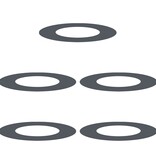 VidaXL kunststof plantenbak set Anthraciet Kunststof Groot Duurzaam