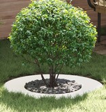 VidaXL Kunststof Plantenbak Wit Kunststof Middelgroot Duurzaam ROND