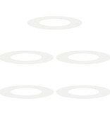 VidaXL Kunststof Plantenbak Wit Kunststof Middelgroot Duurzaam ROND