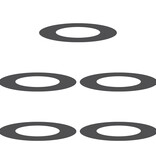 VidaXL Kunststof Plantenbakken Zwart Kunststof Groot Duurzaam