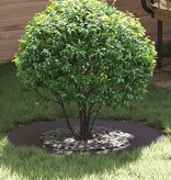 VidaXL Metalen Plantenring Zwart Metaal 70 cm diameter