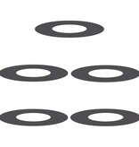 VidaXL Plastic Plantenbakken Zwart Plastic Middelgroot Stapelbaar