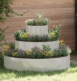 VidaXL Metalen Planter Gegalvaniseerd staal Ø 90 cm Duurzaam