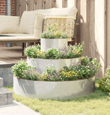 VidaXL Metalen Planter Gegalvaniseerd staal Ø 90 cm Duurzaam