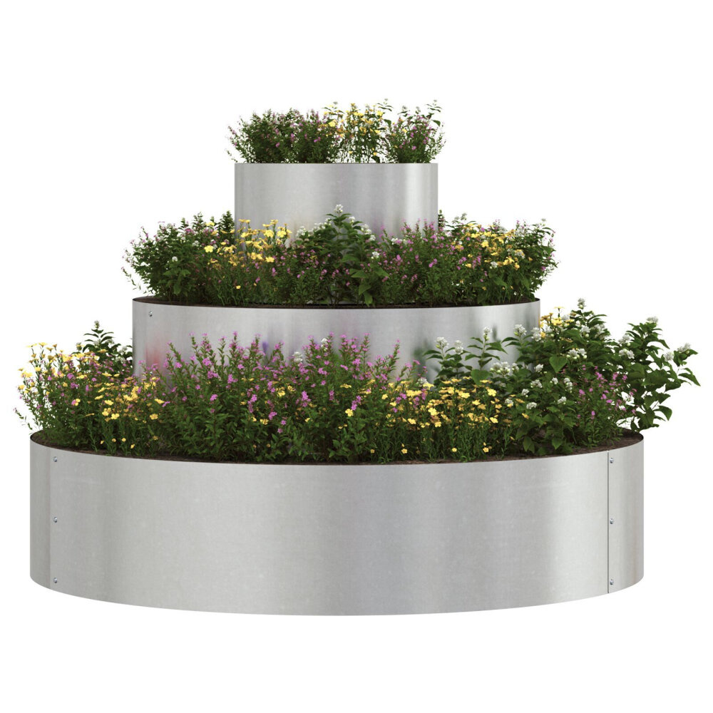 VidaXL Metalen Planter Roestvrijstaal Groot Duurzaam Planter