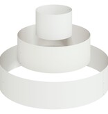 VidaXL Metalen Plantenbak Staal/Wit Poedergecoat Staal Groot