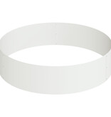 VidaXL Metalen Plantenbak Staal/Wit Poedergecoat Staal Groot