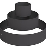 VidaXL Metaal Plantenbak Staal/zwarte Staal Groot Modulaire