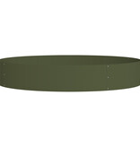 VidaXL Olijfgroene Plantenbakken Olijfgroen Metaal Groot Plantenbakken