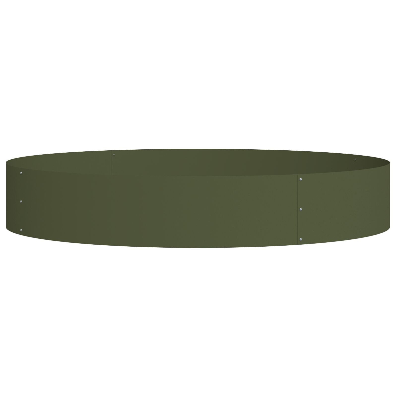 VidaXL Olijfgroene Plantenbakken Olijfgroen Metaal Groot Plantenbakken