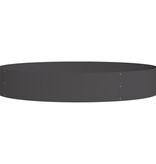 VidaXL Zwarte Plantenbak Set Zwart Metaal Groot Duurzaam