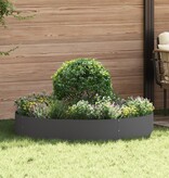 VidaXL Grote Zwarte Metalen Pot Zwart Metaal Groot