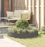 VidaXL Grote Zwarte Metalen Pot Zwart Metaal Groot