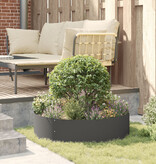 VidaXL Zwarte Kunststof Plantenbakken Zwart Kunststof Groot Duurzaam