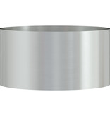 VidaXL Grijze Metalen Pot Gegalvaniseerd Metaal Klein