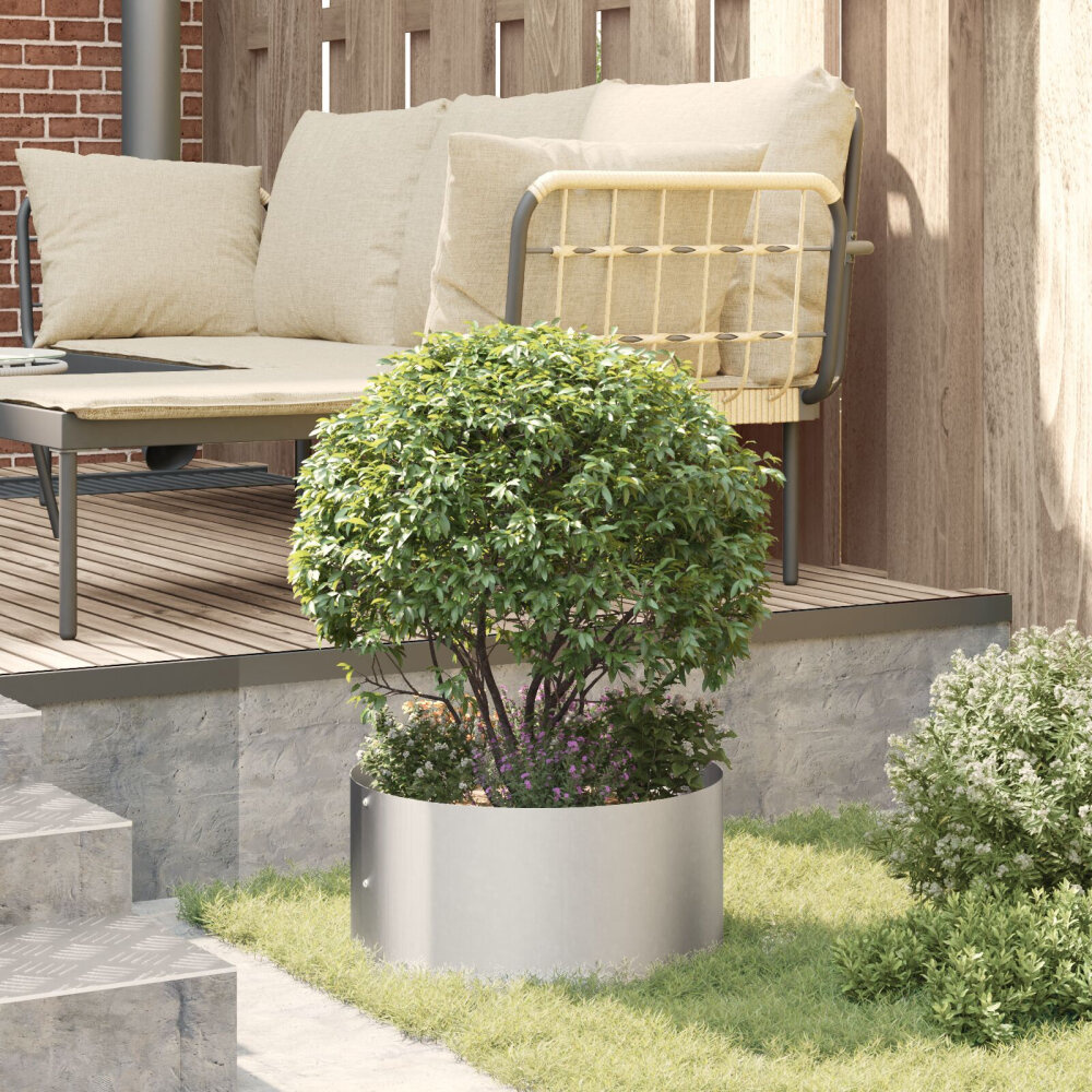 VidaXL Roestvrijstalen Pot Roestvrijstaal Middelgroot Duurzaam