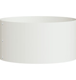 VidaXL Witte Metalen Plantenbakken Wit Metaal 40 cm diameter