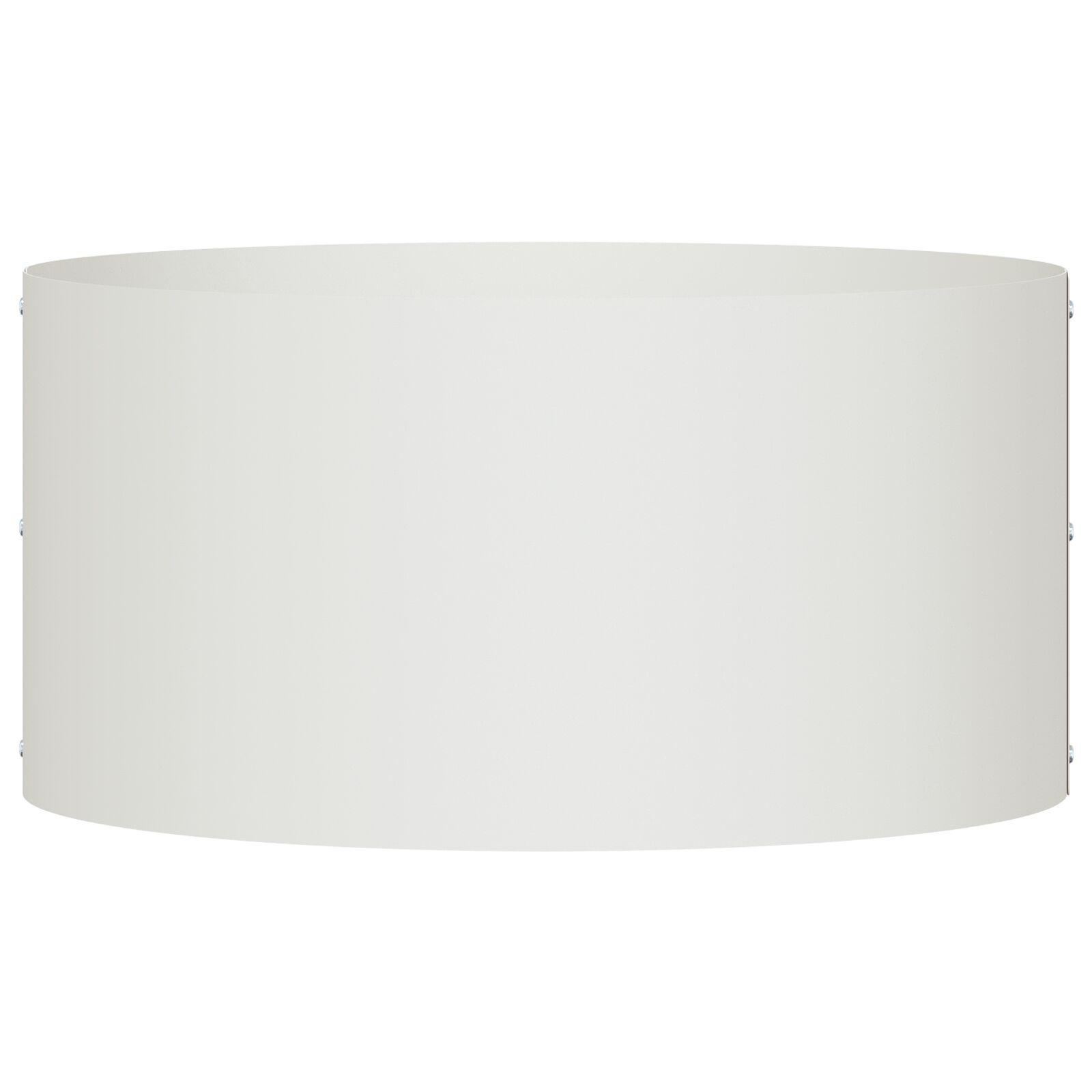 VidaXL Grote Witte Metalen Pot Wit Metaal Groot Plantenbakken