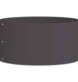 VidaXL Zwarte Kunststof Planters Zwart Kunststof Middelgroot Stevige