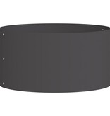 VidaXL Grote Zwarte Metalen Pot Zwart Metaal Groot Duurzaam