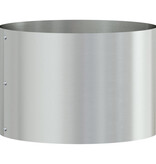 VidaXL Grijze Metalen Potset Gegalvaniseerd Gegalvaniseerd metaal Medium