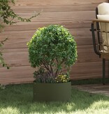 VidaXL Olijfgroene Plantenbakken Set van 5 Olijfgroen Kunststof