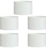 VidaXL Witte Keramische Potten Wit Keramiek 30 cm diameter