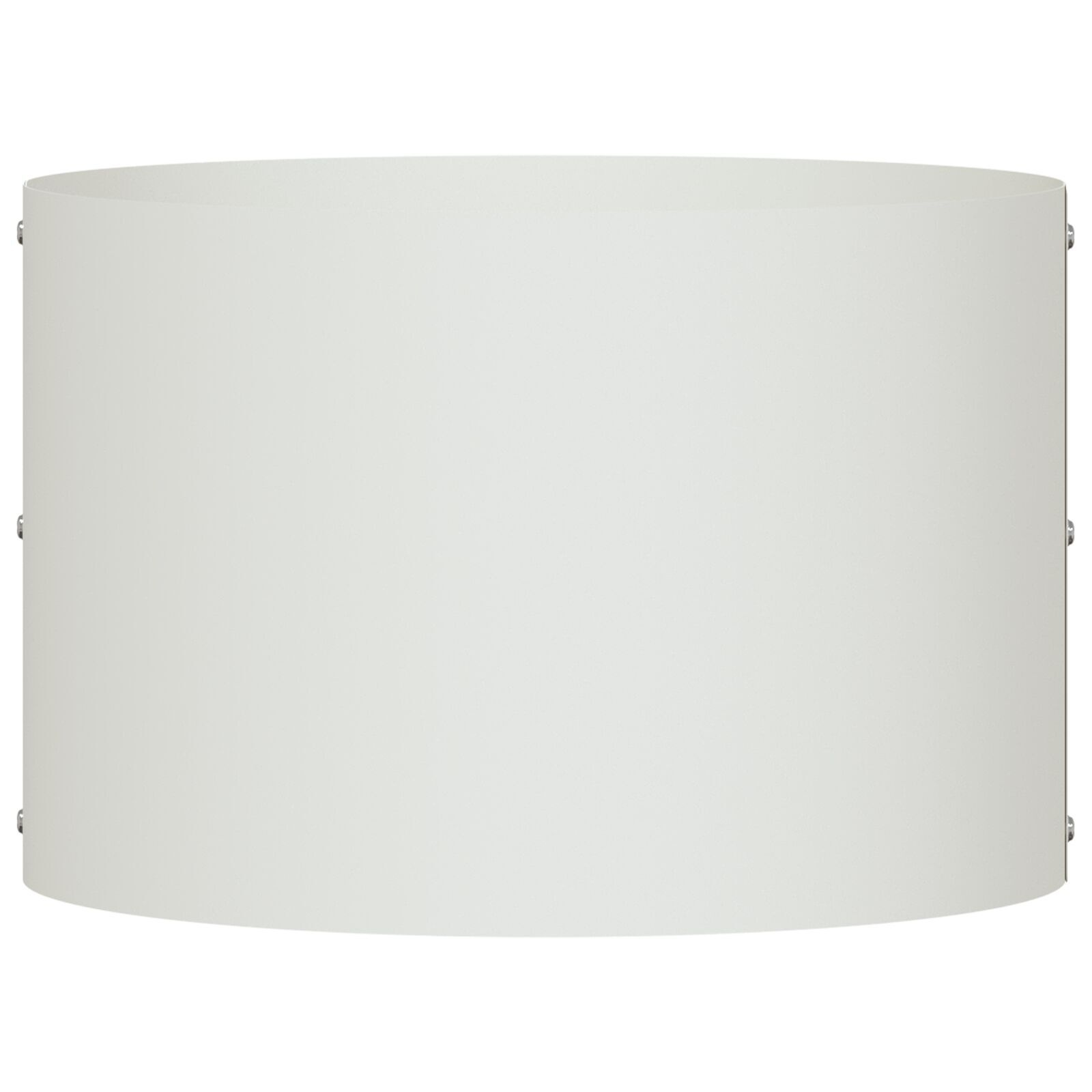 VidaXL Witte Metalen Pot Wit Metaal Gemiddeld Decoratieve Inzetstukken