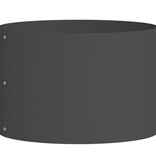 VidaXL Zwarte Kunststof Plantenbakken Zwart Kunststof Middelgroot