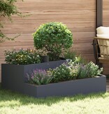 VidaXL Potten & Plantenbakken Anthraciet Plastic Groot Metalen Planter