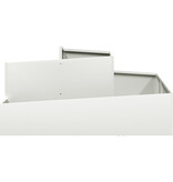 VidaXL Potten & Plantenbakken Wit Kunststof Medium Decoratieve Inzetten