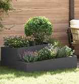 VidaXL Potten & Plantenbakken Zwart Metaal Groot