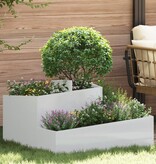 VidaXL Plantenbak 80x80x50 cm Gegalvaniseerd Staal