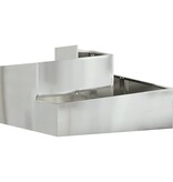 VidaXL Plantenbak 80x80x50 cm Gegalvaniseerd Staal