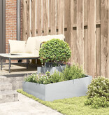VidaXL Plantenbak 80x80x50 cm Gegalvaniseerd Staal