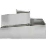 VidaXL Plantenbak 80x80x50 cm Gegalvaniseerd Staal