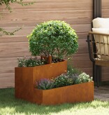 VidaXL Potten & Plantenbakken Corten Staal Midden Duurzaam