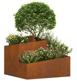 VidaXL Potten & Plantenbakken Corten Staal Midden Duurzaam