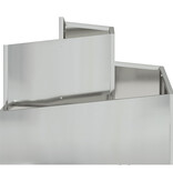 VidaXL Metalen Plantentrog Gegalvaniseerd Staal Middelgroot Rechthoekig