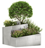 VidaXL Metalen Plantenbak Roestvrijstaal Groot Duurzaam Rechthoekig