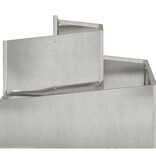 VidaXL Metalen Plantenbak Roestvrijstaal Groot Duurzaam Rechthoekig