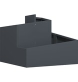 VidaXL Kunststof Plantenpot Anthraciet Kunststof Medium Duurzaam