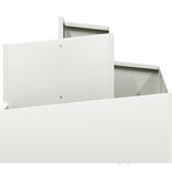 VidaXL Kunststof Plantenbak Wit Kunststof Middelgroot