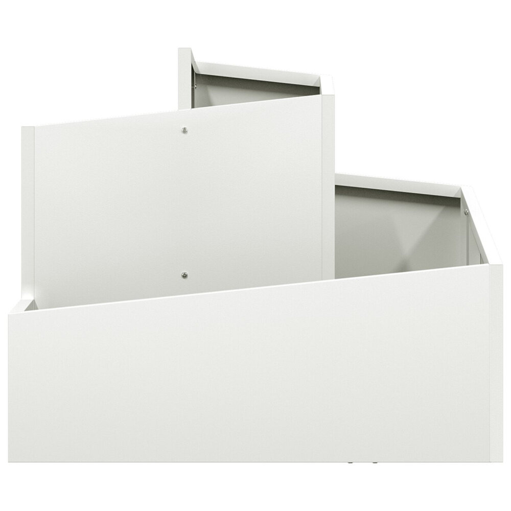 VidaXL Kunststof Plantenbak Wit Kunststof Middelgroot