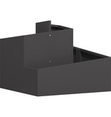 VidaXL Plastic Plantenbak Zwart Hoogwaardig polyethyleen Medium