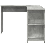 VidaXL Betonnen Grijs Hoekbureau Betonnen grijs Spaanplaat Medium