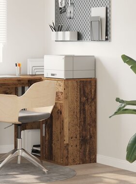 VidaXL Bruine Opbergrek Oud hout Bewerkt hout Middelgroot Opslag