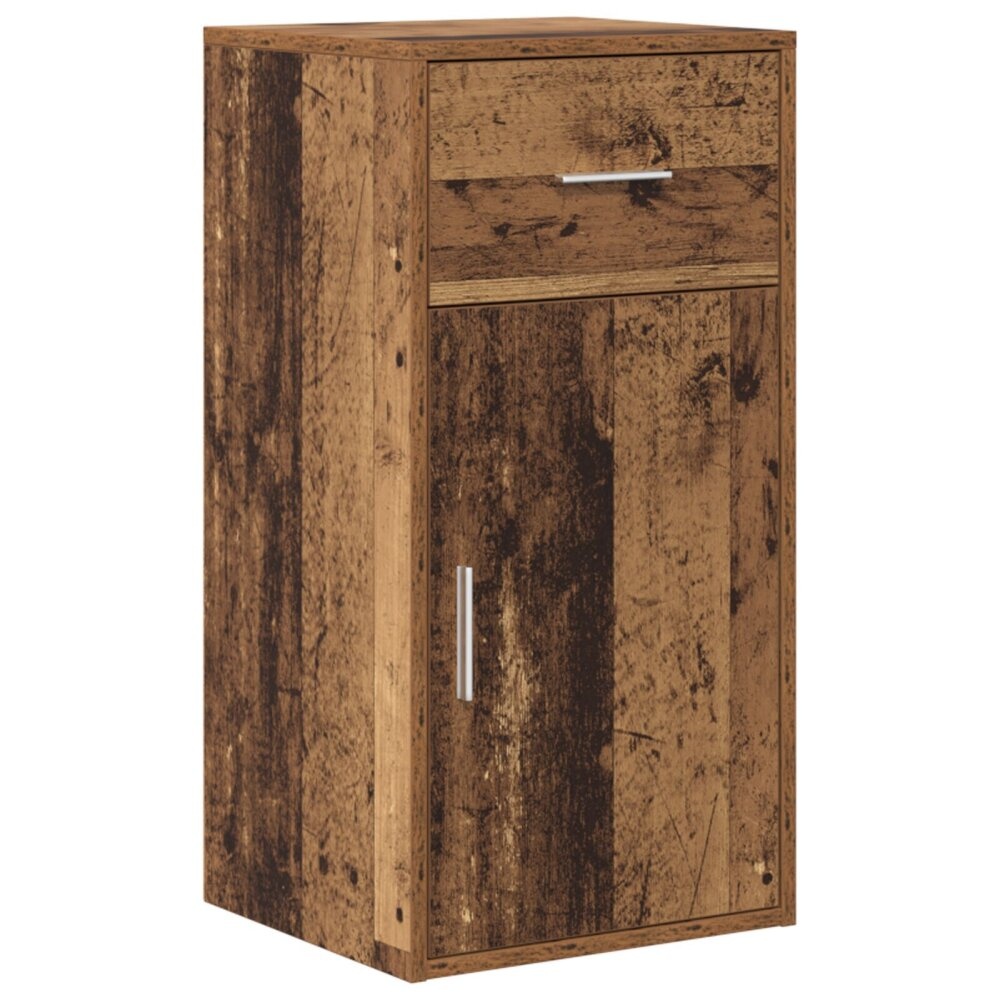 VidaXL Bruine Opbergrek Oud hout Bewerkt hout Middelgroot Opslag