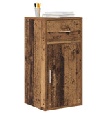 VidaXL Bruine Opbergrek Oud hout Bewerkt hout Middelgroot Opslag