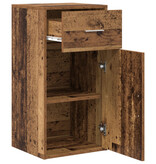 VidaXL Bruine Opbergrek Oud hout Bewerkt hout Middelgroot Opslag